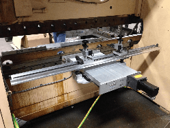 CNC Backgauge retrofits for Cincinnati press brake. Enu8L-Eco CNC backgauge. Cincinnati press brake backgauges. CNC backgauge retrofits.