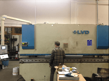 LVD press brake retrofit with Enu530 CNC control retrofit. LVD press brake upgrades. LVD CNC backgauge retrofits and upgrades.