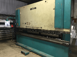 Enu530 CNC control upgrade and retrofit on Adira QHD-15040 press brake. CNC control for Adira press brakes. CNC control retrofits. CNC press brake controls.