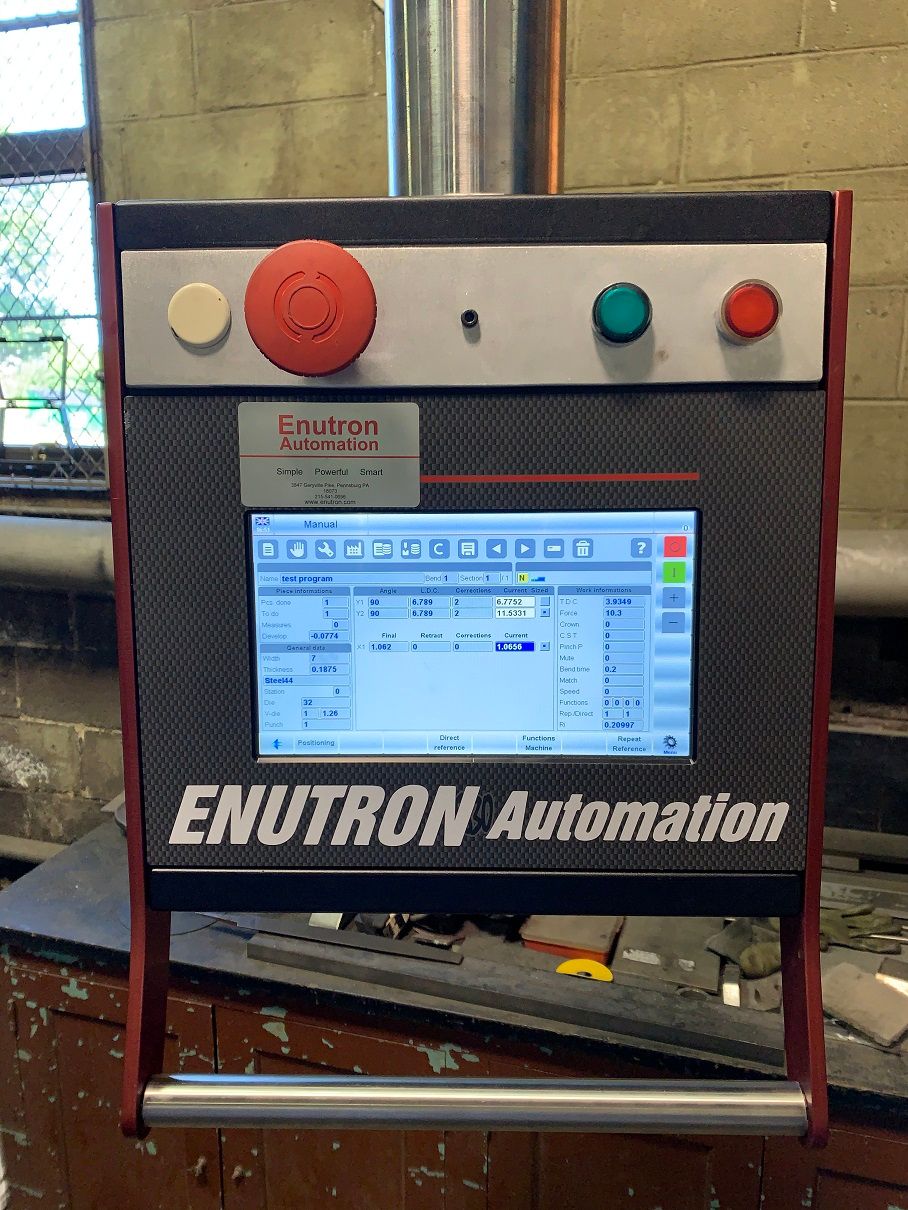 CNC controls for all Adira press brakes. Simple CNC control upgrade with our Enu630T CNC. Adira CNC control and servomotor upgrades.