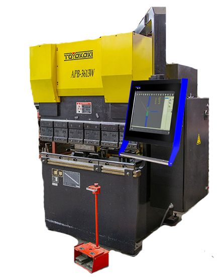 Control retrofits for Toyokoki electric press brakes. Retrofits included upgrade servo motors, cables, and amplifiers. Graphical CNC control programming.