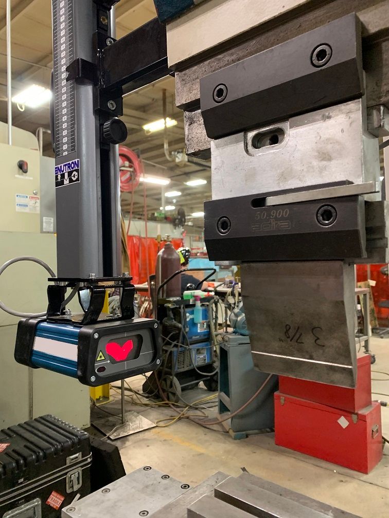 EnuLASER Guarding system for all ADIRA press brakes. Ideal for all press brake machinery. Protects operator while not impeding production. Press brake safety.