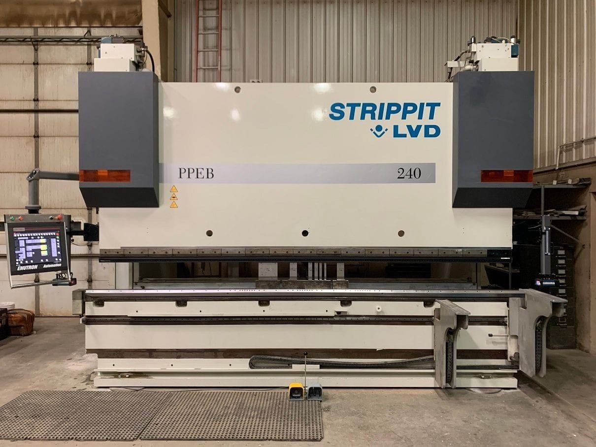 CNC control upgrades for all LVD press brake machines. Control retrofits include graphical tool programming, vast program library space, and remote assistance.