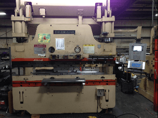 Enu530 CNC control upgrade on Cincinnati FM130 X 6 press brake. CNC control retrofits. Cincinnati control upgrades. Cincinnati control retrofits.